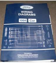 1994 Ford Crown Victoria Large Format Wiring Diagrams Manual