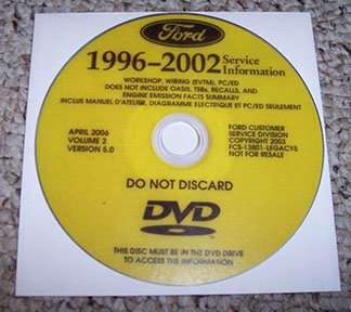 2001 Ford F-550 Truck Service Manual DVD 2001 Ford F-550 Truck Service Manual DVD