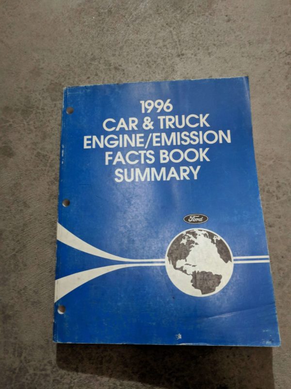 1996 Ford F-250 Truck Engine/Emissions Facts Book Summary