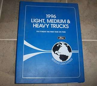 1996 Ford F-350 Truck Large Format Wiring Diagrams Manual