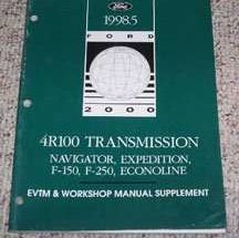 1998 Ford F-150 & F-250 4R100 Transmission EVTM Service Manual Supplement
