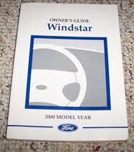 2000 Ford Windstar Owner's Manual