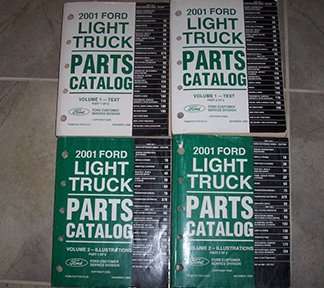 2001 Ford Escape Parts Catalog Text & Illustrations