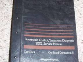 2002 Ford F-350 Super Duty Truck OBD II Powertrain Control & Emissions Diagnosis Shop Service Repair Manual