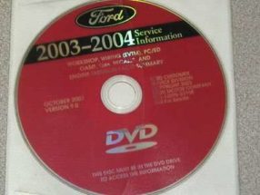 2004 Ford Mustang Service Manual DVD