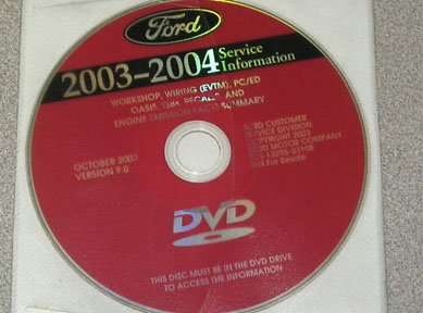 2004 FORD RANGER SERVICE MANUAL visual data 3