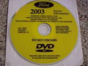 2003 Ford Thunderbird Service Manual DVD