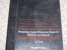 2003 Ford Thunderbird Powertrain Control & Emissions Diagnosis Service Manual