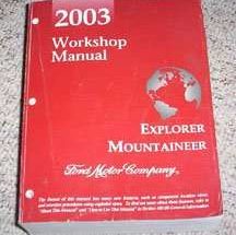 2003 Ford Explorer Shop Service Repair Manual