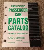 2003 Ford Mustang Parts Catalog