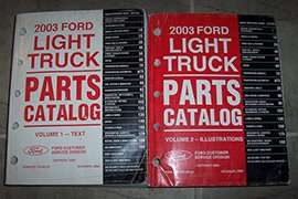 2003 Ford F-Series Trucks Parts Catalog Text & Illustrations