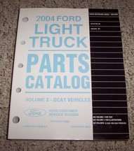 2004 Ford Escape Parts Catalog