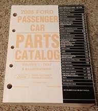 2005 Ford Taurus Parts Catalog Text & Illustrations