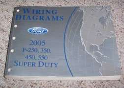 2005 Ford F-250, F-350, F-450 & F-550 Super Duty Truck Electrical Wiring Diagrams Troubleshooting Manual 2005 Ford F-250, F-350, F-450 & F-550 Super Duty Truck Electrical Wiring Diagrams Troubleshooting Manual