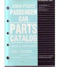 2006 Ford Five Hundred Parts Catalog