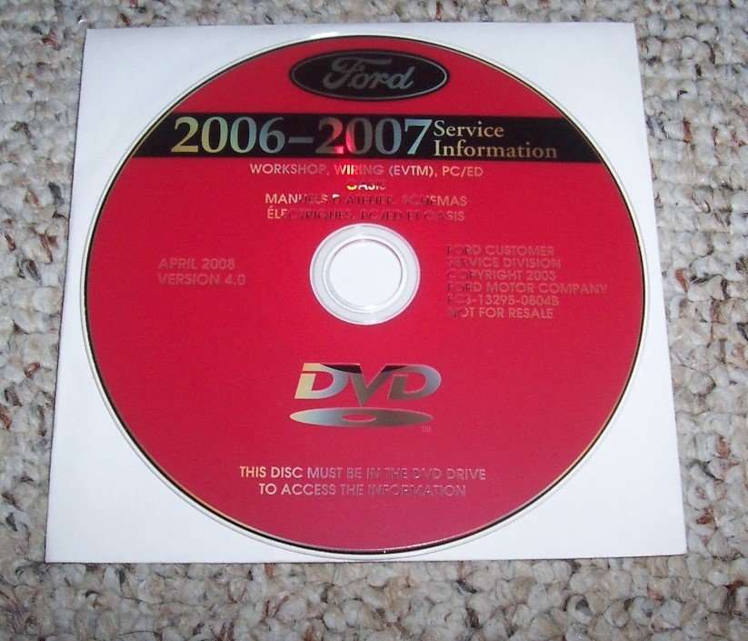 2007 Ford F-53 Motorhome RV Chassis Service Manual DVD 2007 Ford F-53 Motorhome RV Chassis Service Manual DVD