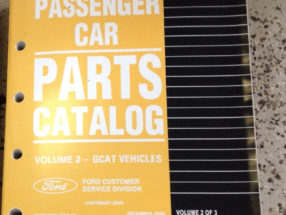 2010 Ford Mustang Parts Catalog Manual