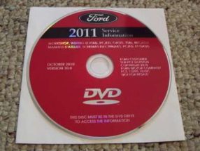 2011 Ford Mustang Shop Service Repair Manual DVD