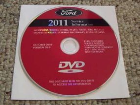 2011 Ford F-250 Super Duty Truck Service Manual DVD