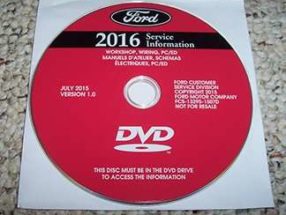 2016 Ford Mustang Service Manual DVD