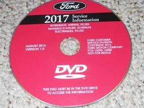 2017 Ford Mustang Service Manual DVD