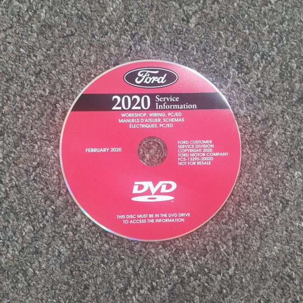 2020 Ford F-550 Truck Service Manual DVD