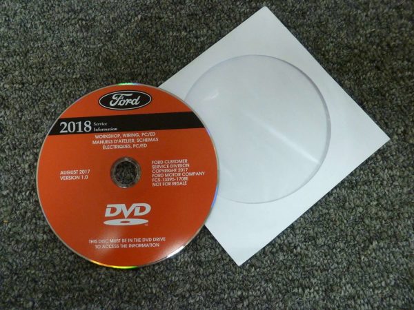 2018 Ford Fusion Service Manual DVD