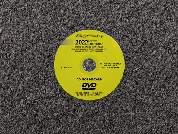 2022 Ford Mustang Service Repair Manual DVD